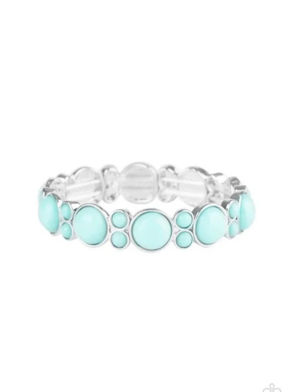 Paparazzi Jewelry Accessories - Bubbly Belle - Blue Bracelet - Vintage
